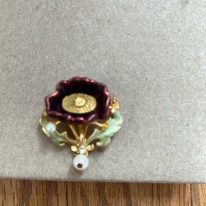 JOAN RIVERS FLORAL VICTORIAN BROOCH PIN LOLITA FASHION COQUETTE AESTHETIC